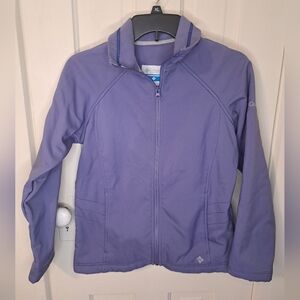 Columbia Omni-Shield Jacket Women's M Purple Track Top‎ Full Zip Small Jogging